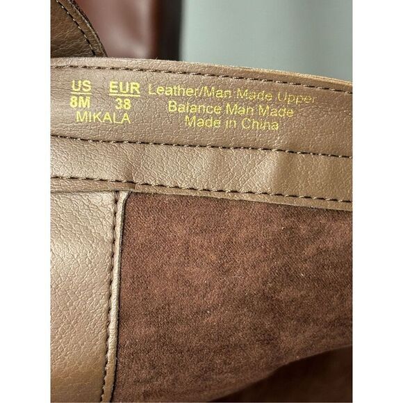 Sam Edelman Mikala Terazzo Leather Back Zip Knee‎ High Riding Boots Brown Sz 8M - Picture 9 of 11